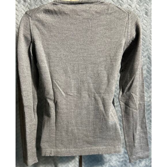 Barneys New York Italian Merino Wool Crew Neck Sweater Size S Classic Warm Luxe - Picture 2 of 4